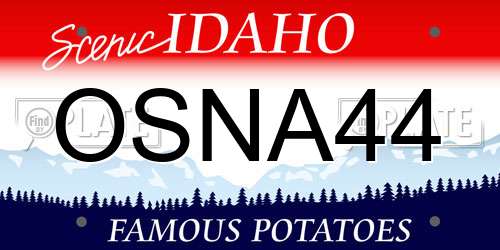 OSNA44 Idaho License Plate