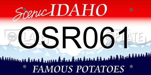 OSR061 Idaho License Plate