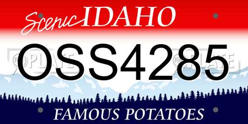 OSS4285 Idaho License Plate