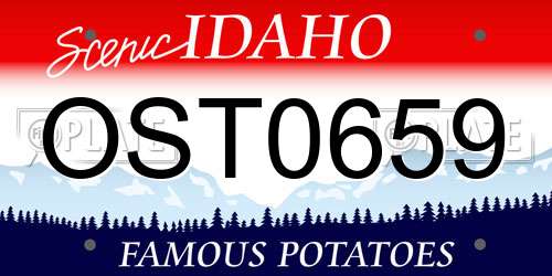 OST0659 Idaho License Plate