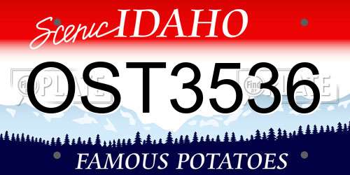 OST3536 Idaho License Plate