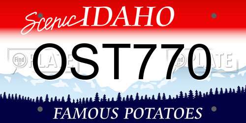 OST770 Idaho License Plate