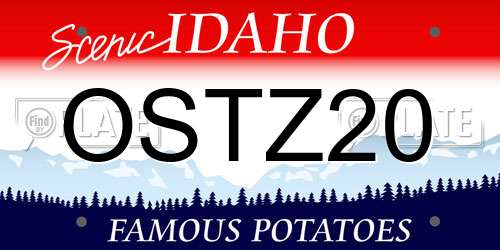 OSTZ20 Idaho License Plate
