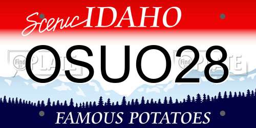 OSUO28 Idaho License Plate
