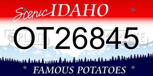 OT26845 Idaho License Plate