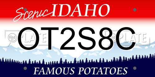 OT2S8C Idaho License Plate