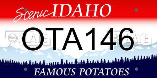 OTA146 Idaho License Plate