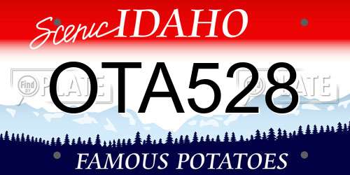 OTA528 Idaho License Plate