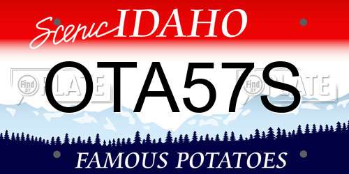OTA57S Idaho License Plate