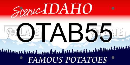 OTAB55 Idaho License Plate