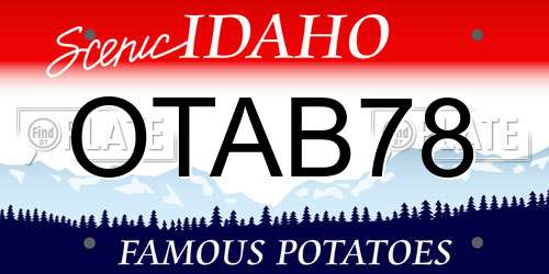 OTAB78 Idaho License Plate