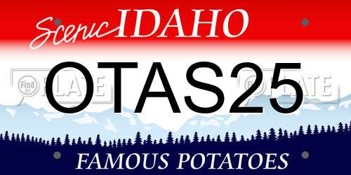 OTAS25 Idaho License Plate