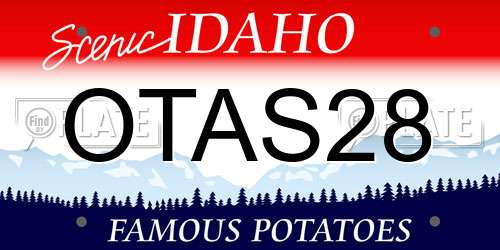 OTAS28 Idaho License Plate