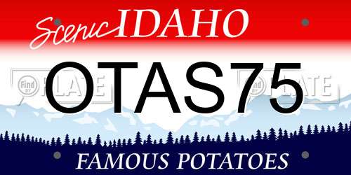 OTAS75 Idaho License Plate
