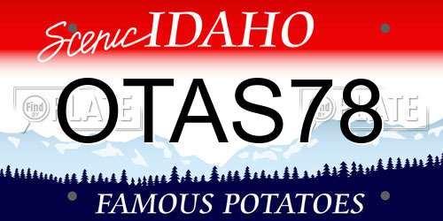 OTAS78 Idaho License Plate