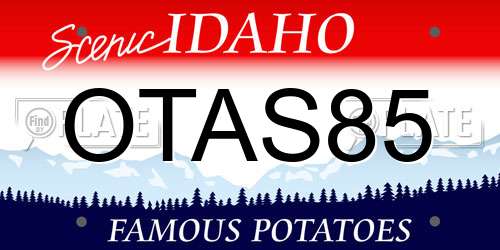 OTAS85 Idaho License Plate