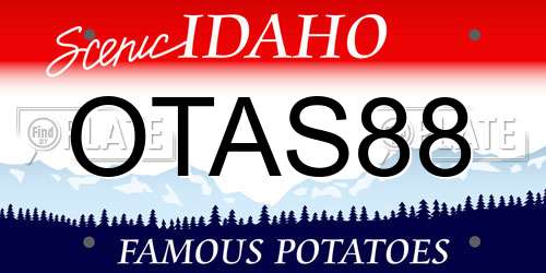 OTAS88 Idaho License Plate