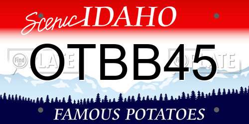 OTBB45 Idaho License Plate