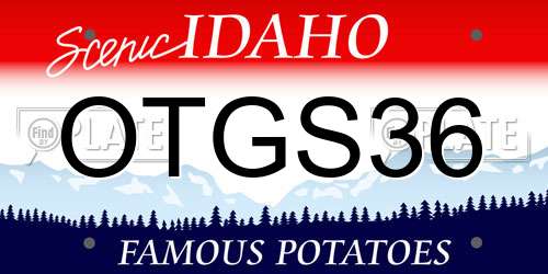 OTGS36 Idaho License Plate