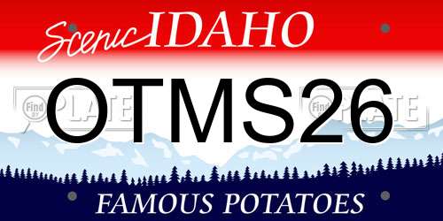 OTMS26 Idaho License Plate