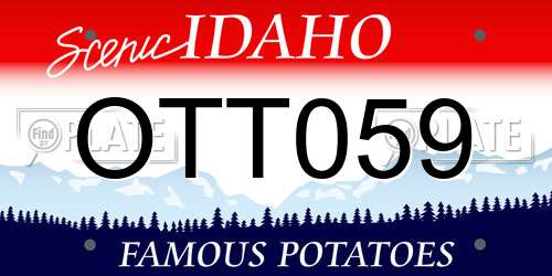 OTT059 Idaho License Plate