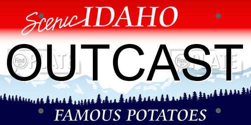 OUTCAST Idaho License Plate