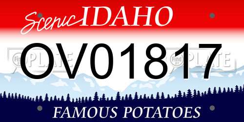 OV01817 Idaho License Plate