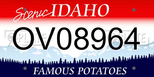OV08964 Idaho License Plate