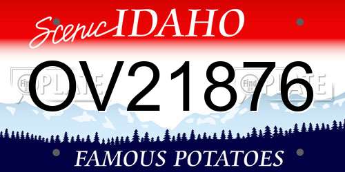 OV21876 Idaho License Plate