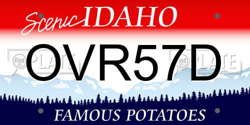 OVR57D Idaho License Plate
