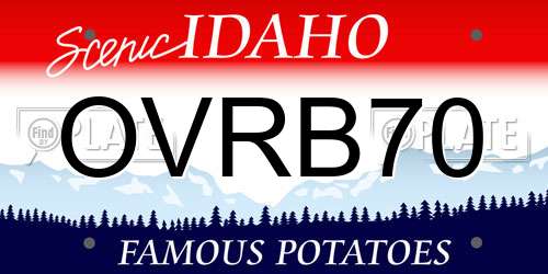 OVRB70 Idaho License Plate