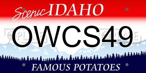 OWCS49 Idaho License Plate