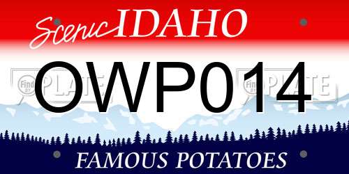 OWP014 Idaho License Plate