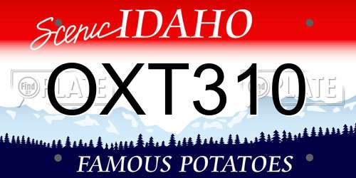 OXT310 Idaho License Plate