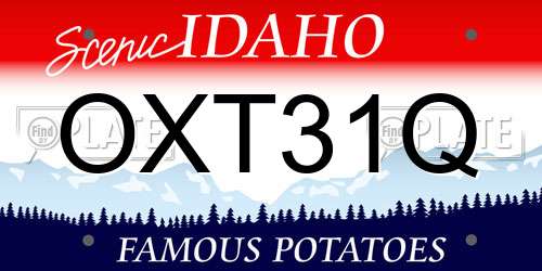 OXT31Q Idaho License Plate
