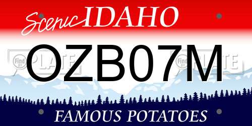 OZB07M Idaho License Plate