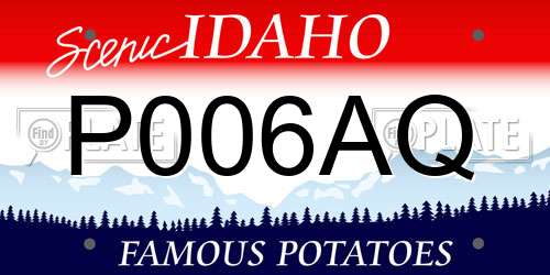 P006AQ Idaho License Plate