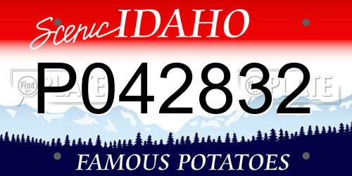 P042832 Idaho License Plate