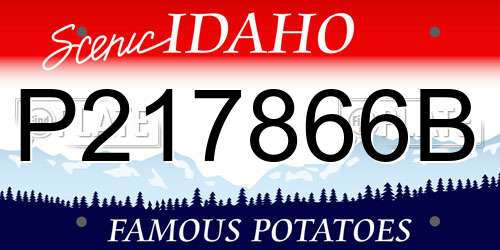 P217866B Idaho License Plate