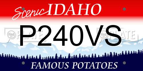 P240VS Idaho License Plate