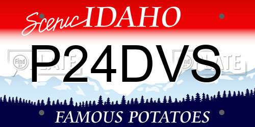 P24DVS Idaho License Plate