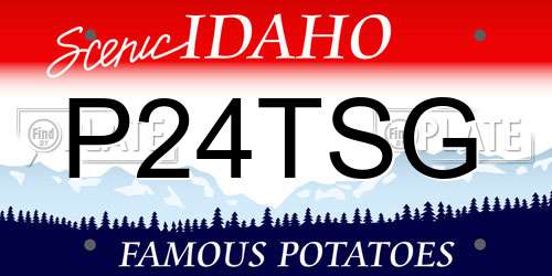 P24TSG Idaho License Plate