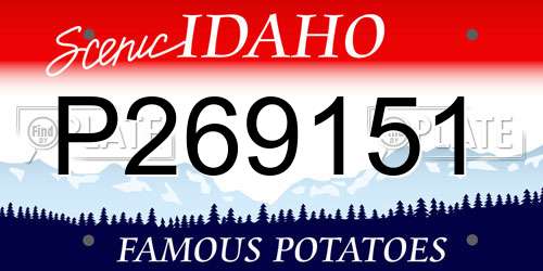 P269151 Idaho License Plate