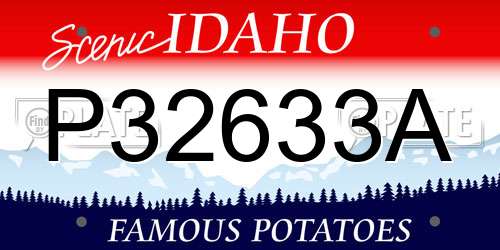 P32633A Idaho License Plate