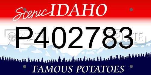 P402783 Idaho License Plate