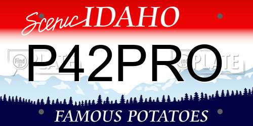 P42PRO Idaho License Plate