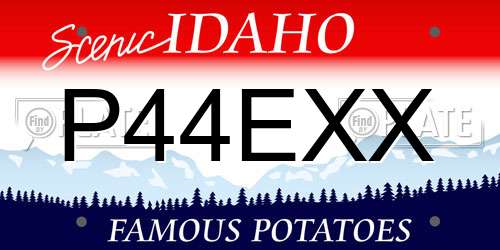 P44EXX Idaho License Plate