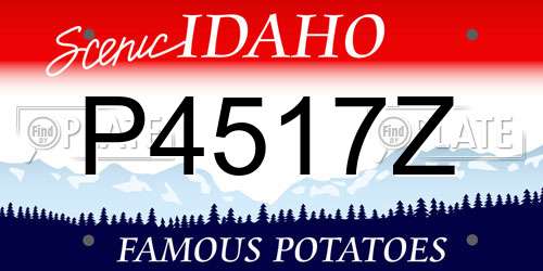 P4517Z Idaho License Plate