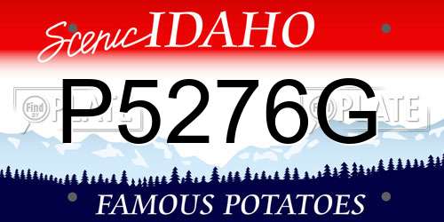P5276G Idaho License Plate