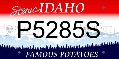 P5285S Idaho License Plate